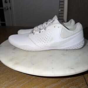 Size 10 - Nike Cheer Sideline 4 White Pure Platinum Cheerleading Shoe 943790-100